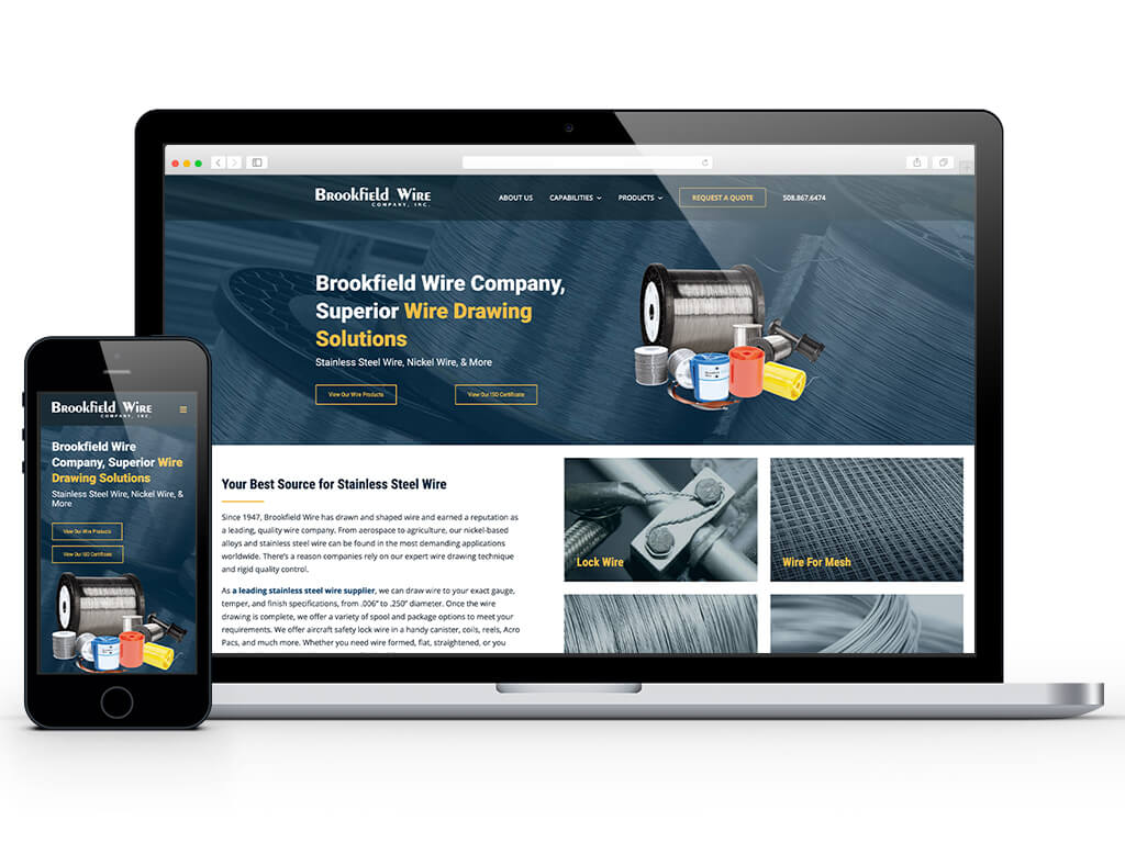 Brookfield Industrial website design