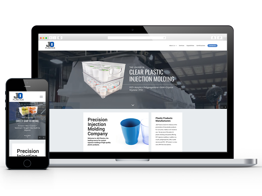 Jaco Industrial website design